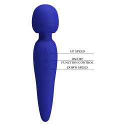 Pretty Love Wand Meredith 21.5cm Tête 50mm Indigo